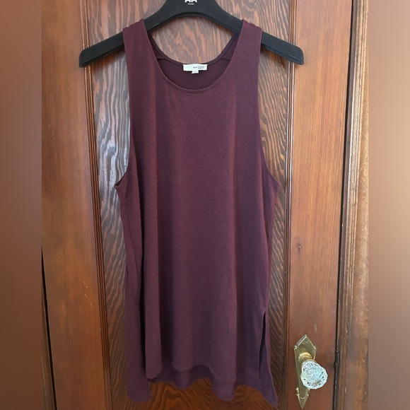 Wilfred Free Burgundy Wine Red Tank Top Small - Picture 1 of 4